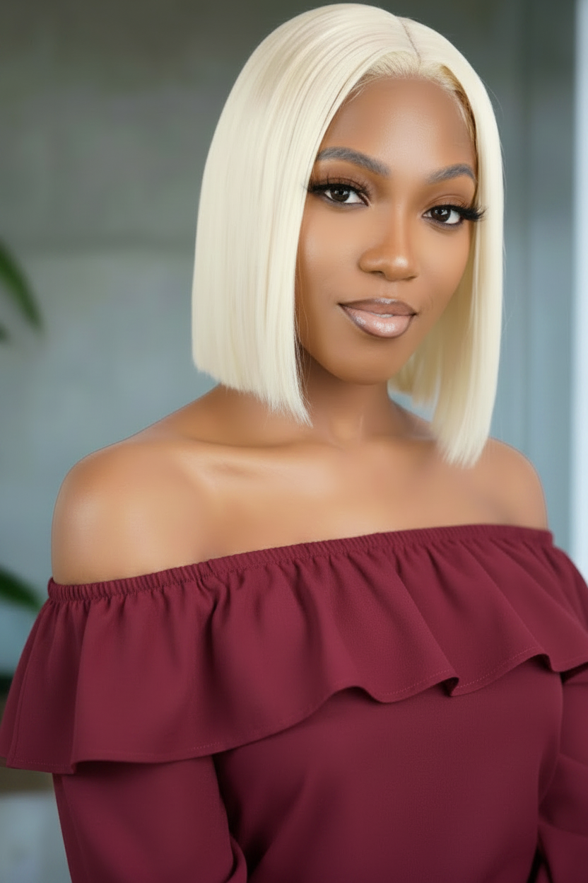 Blonde Straight Bob Wig