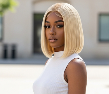 Blonde Straight Bob Wig